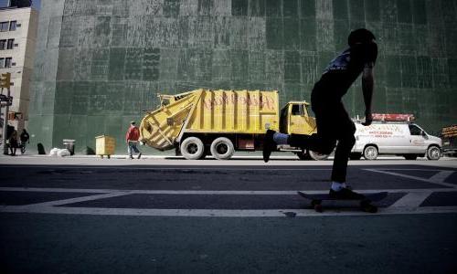 Skateboarder in Brooklyn, NY 